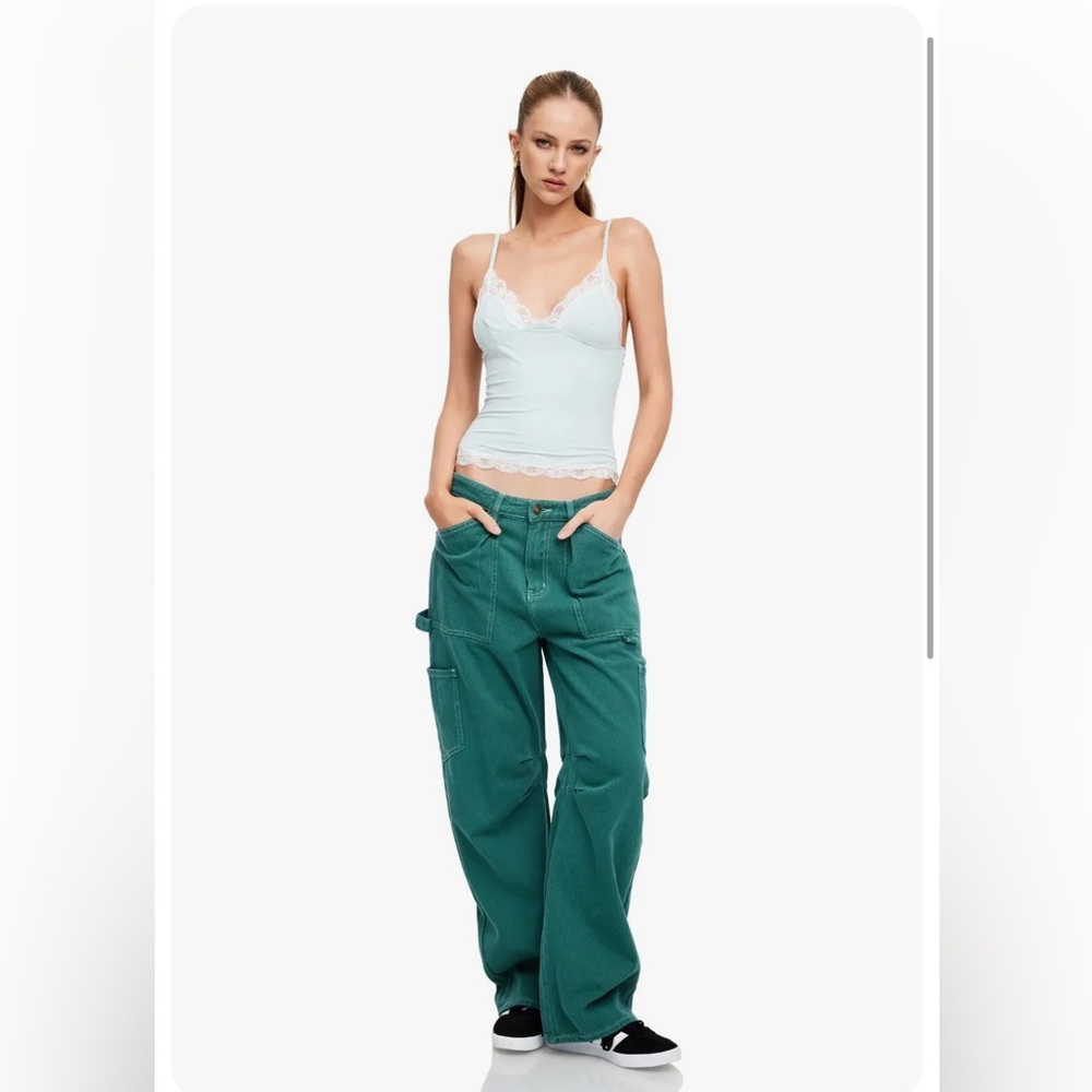 Lioness Miami Vice Pants NWT XL green